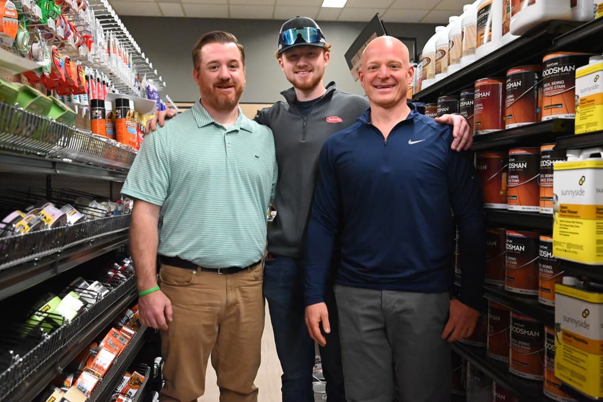 The Tafferas in the paint aisle